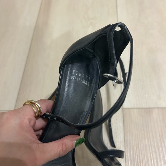 Stuart Weitzman Black Strappy Heels - Picture 2 of 3